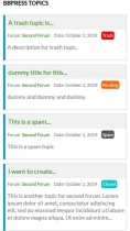 Current User Items - bbPress Plugin Screenshot 8