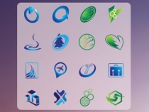 Simple Flat Blue And Green Logo Design Screenshot 1