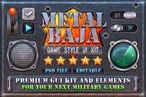 Metalbaja – Military Game GUI Kit Screenshot 1