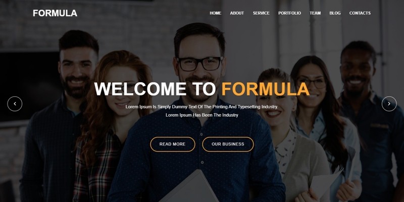 Formula - Material Design Agency Template
