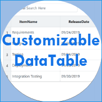 Customizable Editable Datatable AngularJS