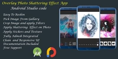 Overlay Photo Shattering Effect - Android Studio  