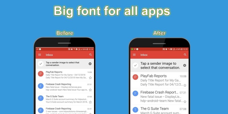 Big font - Android Source Code