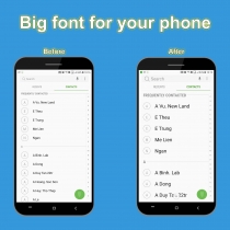 Big font - Android Source Code Screenshot 1