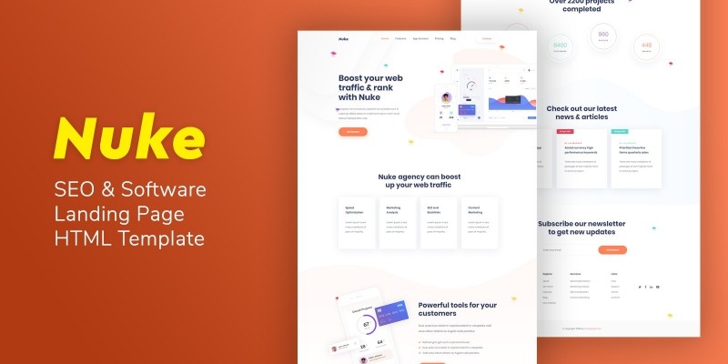 Nuke - SEO And Software Landing Page HTML Template