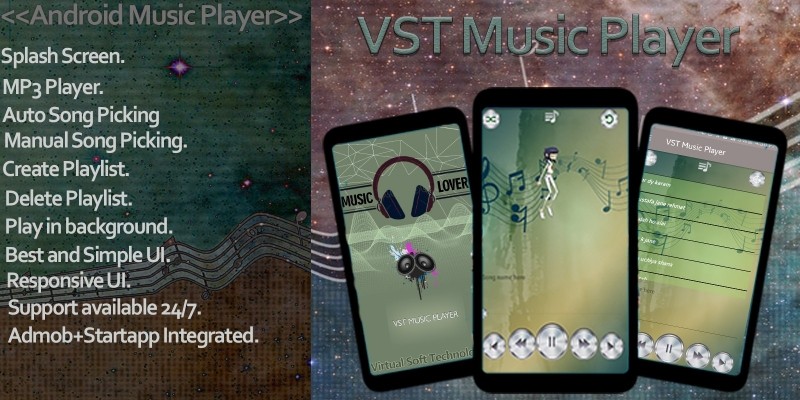 VST Music Player Pro - Android App Template