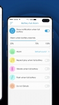 Battery Full Alarm - Android Source Code Screenshot 3