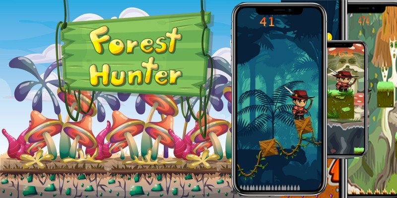 Forest Hunter - Game Adventure Buildbox Template