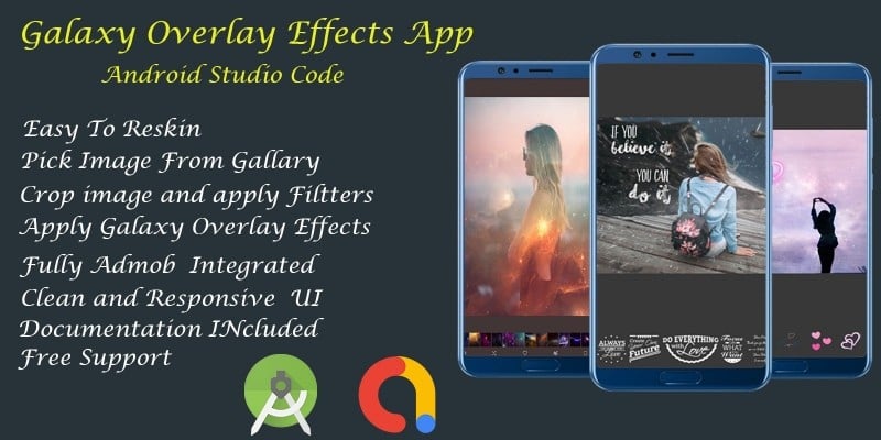 Galaxy Overlay Photo - Android Studio Code