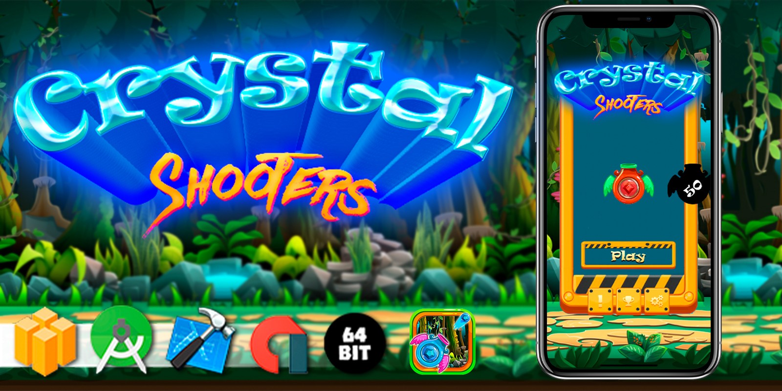 Crystal Shooters - Buildbox Template