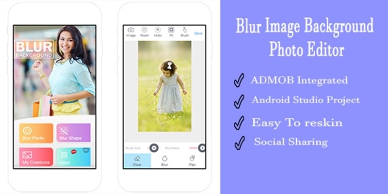 Blur Background Image Editor - Android Source Code