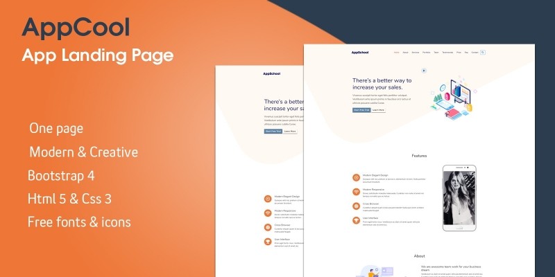 AppCool - Creative App Landing Page