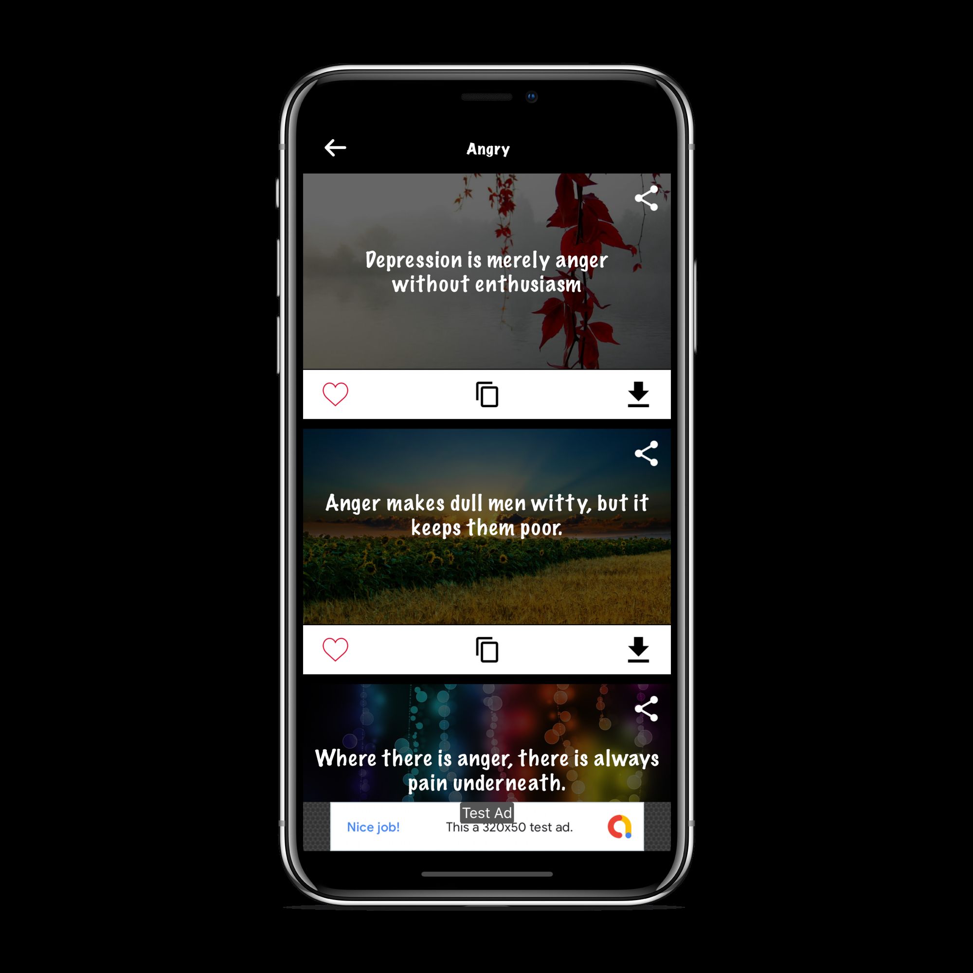 Unique Quotes And Status iOS App by Onionapp Codester