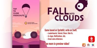 Fall Into Clouds iOS Source Code