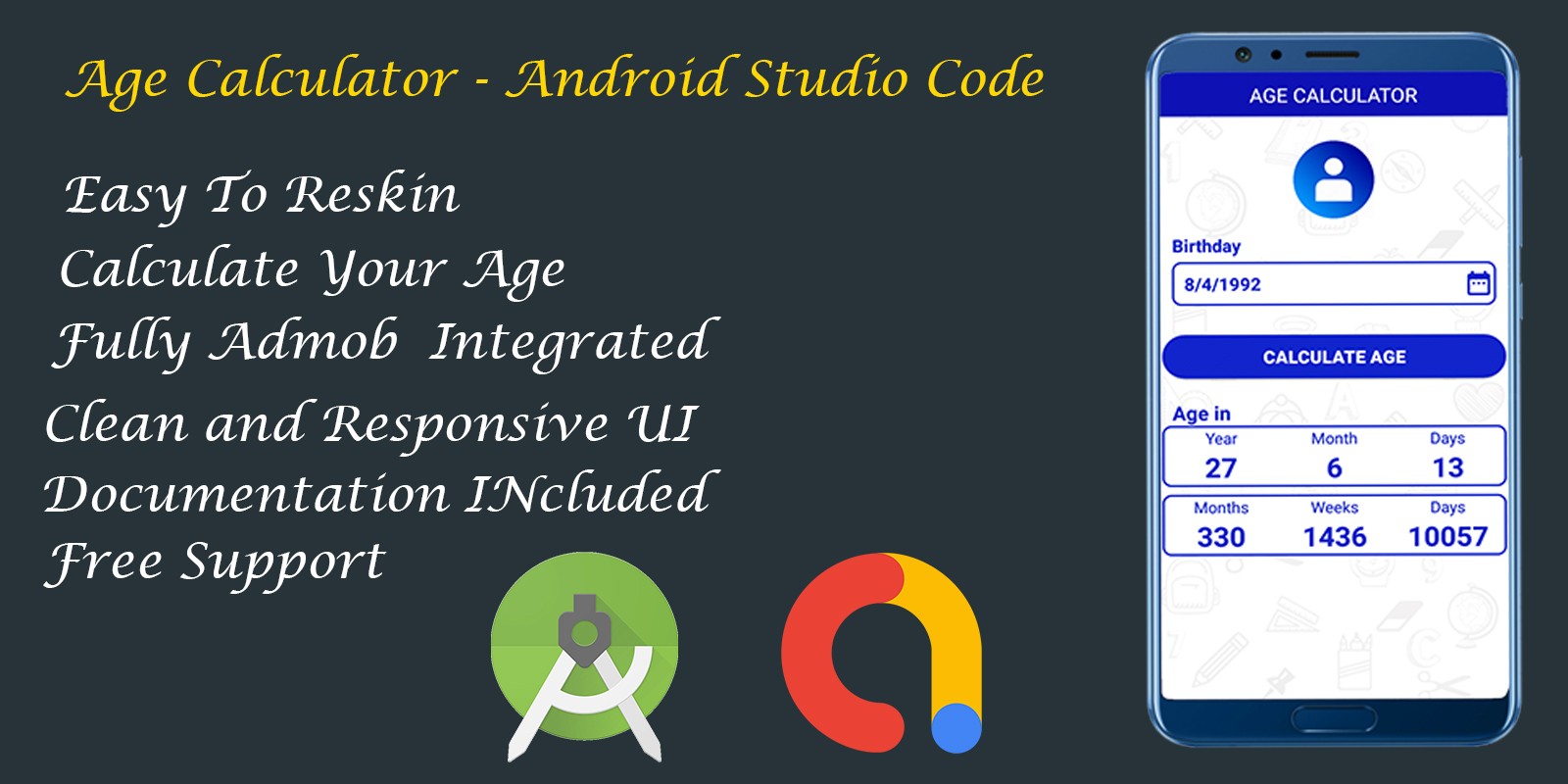 Age Calculator - Android Studio Code by Narendermalik ...