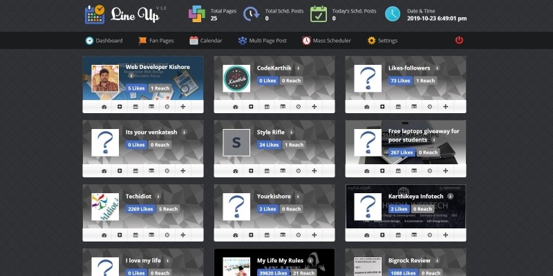 Lineup - Facebook Page Scheduler Script