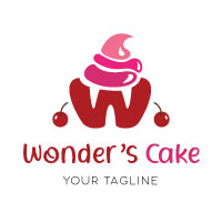 Cup Cake Logo Design 