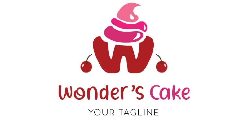 Cup Cake Logo Design 