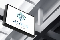 Lady Flower Shape Design Logo  Screenshot 2
