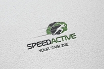 Brain Shape Speed Running Logo  Screenshot 1