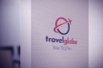 Travel Globe Shape Logo Design Screenshot 1