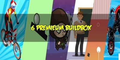 6 Premium Buildbox Game Templates