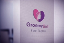 Girl in Heart Shape Logo  Screenshot 1