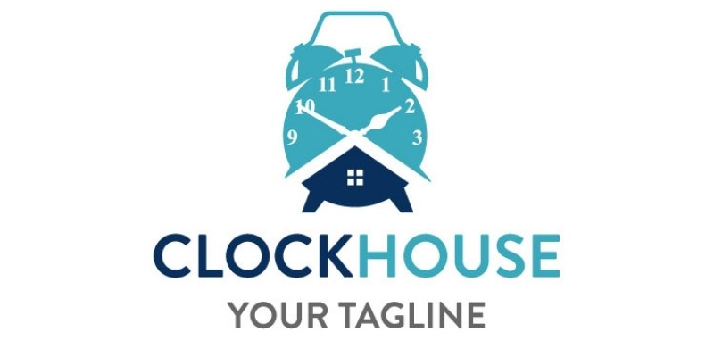 Clock Logo Design 