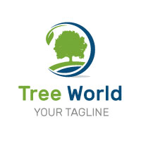 Tree Circle Logo Design 
