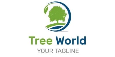 Tree Circle Logo Design 