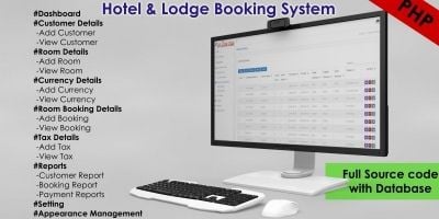 Hotel and Lodge Booking System PHP Script