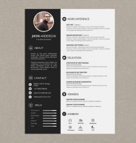 Resume CV Template Screenshot 2
