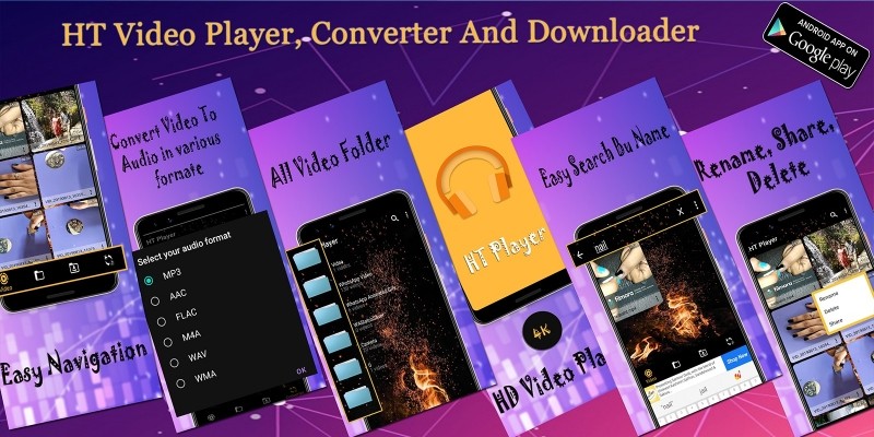 HD Video Player And Converter Android App