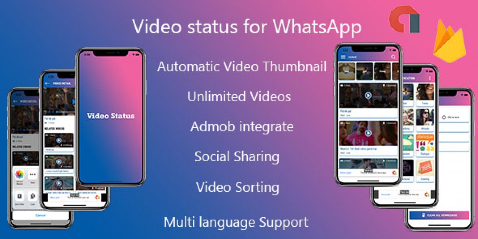 Multiple Language Video Status - Android App