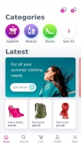Online Shopping App UI Design Screenshot 1