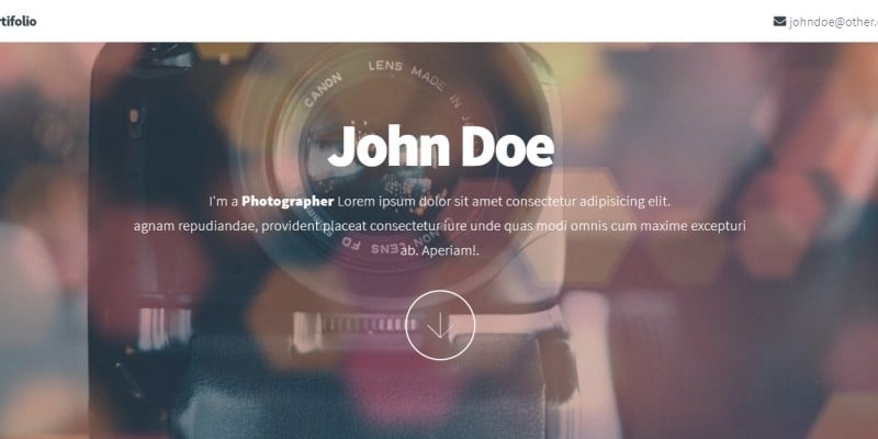 Photographer - Portfolio Template