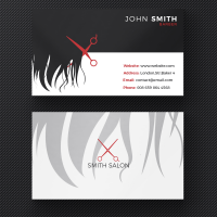 Hair salon business card 