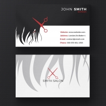 Hair salon business card  Screenshot 1