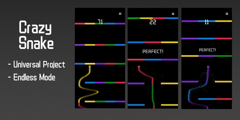 Crazy Snake - Buildbox Template