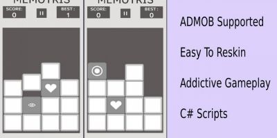 Memory Style Tetris - Unity Complete Game Template