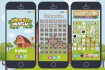 Animals Match 3 Game Assets Graphics Screenshot 2