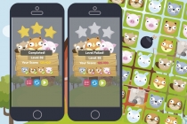 Animals Match 3 Game Assets Graphics Screenshot 4