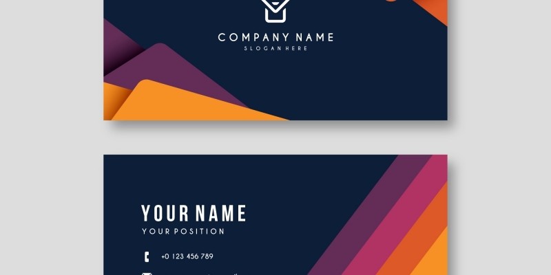 Business Card Template Colorful