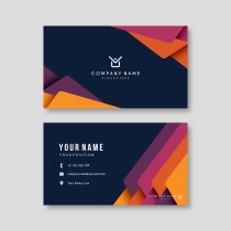 Business Card Template Colorful Screenshot 3