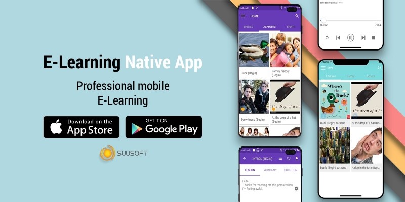 E-Learning Android And iOS App Template