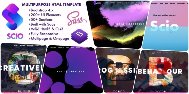 SCIO - Multipurpose Bootstrap 4 HTML5 Template