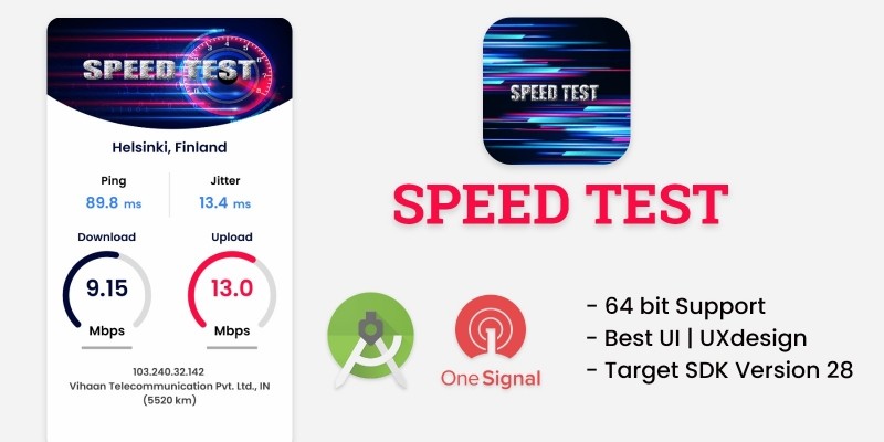 Internet Speed Test - Android App Template