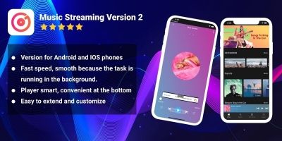 Music Streaming Android And iOS App Template