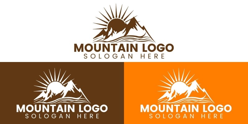 Adventure Mountain Logo Design Template