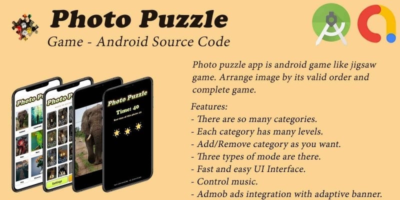 Photo Puzzle - Android Source Code